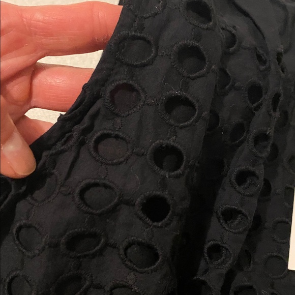 NWT $148 Jennifer & Grace Eyelet Puff Pullover Top. Cotton Sz. XL Elastic Waist - Picture 6 of 13